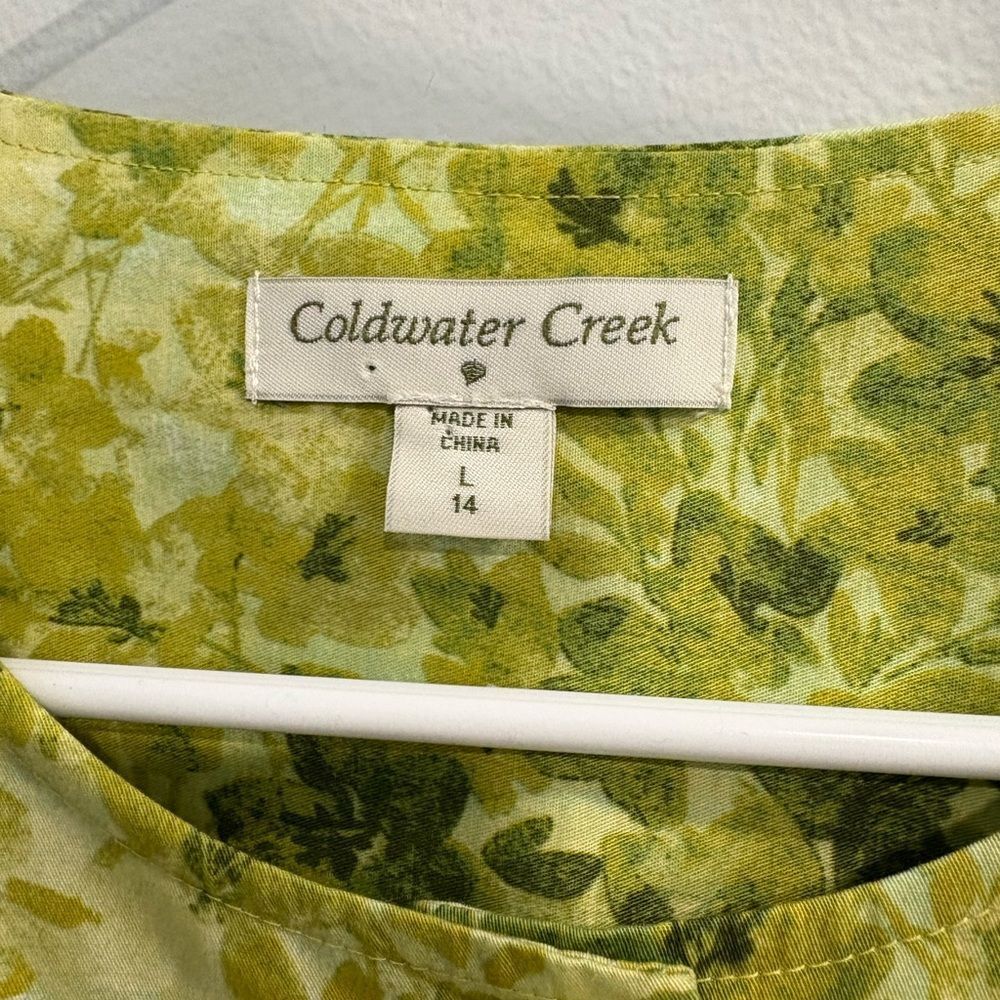 Coldwater Creek Floral Multi Green Jacket - Picture 8 of 14